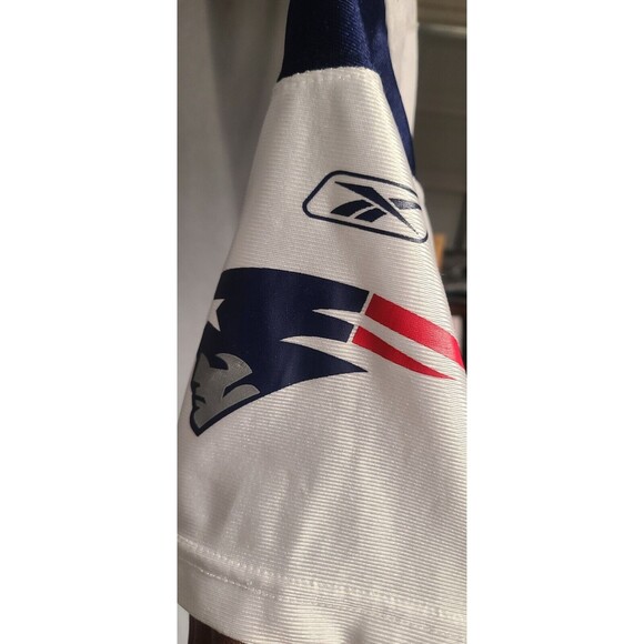 Tom Brady New England Patriots Jersey BOYS KIDS XL 18/20 VTG Reebok Youth White - Picture 6 of 8